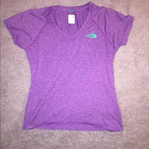 Women’s purple North Face athletic shirt